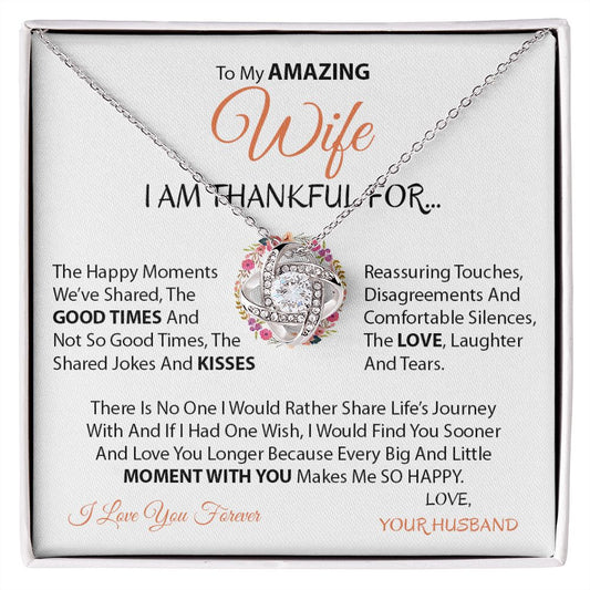 My Wife | Moment with you - Love Knot Necklace
